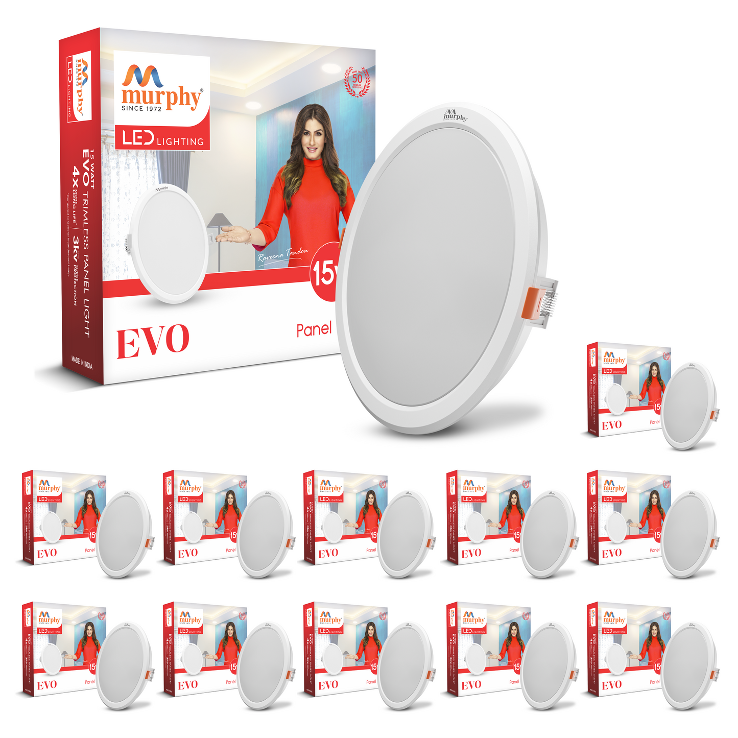 Murphy 15W Evo Round Recess Panel Light