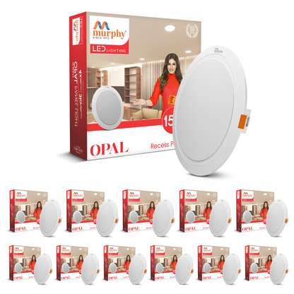Murphy 15W OPAL Round Recess Panel Light