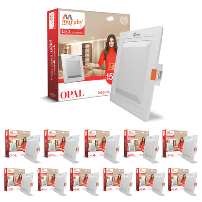 Murphy 15W OPAL Square Recess Panel Light