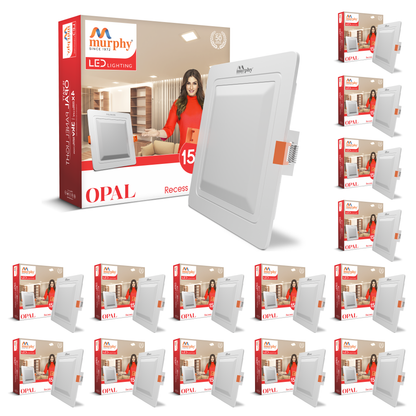Murphy 15W OPAL Square Recess Panel Light