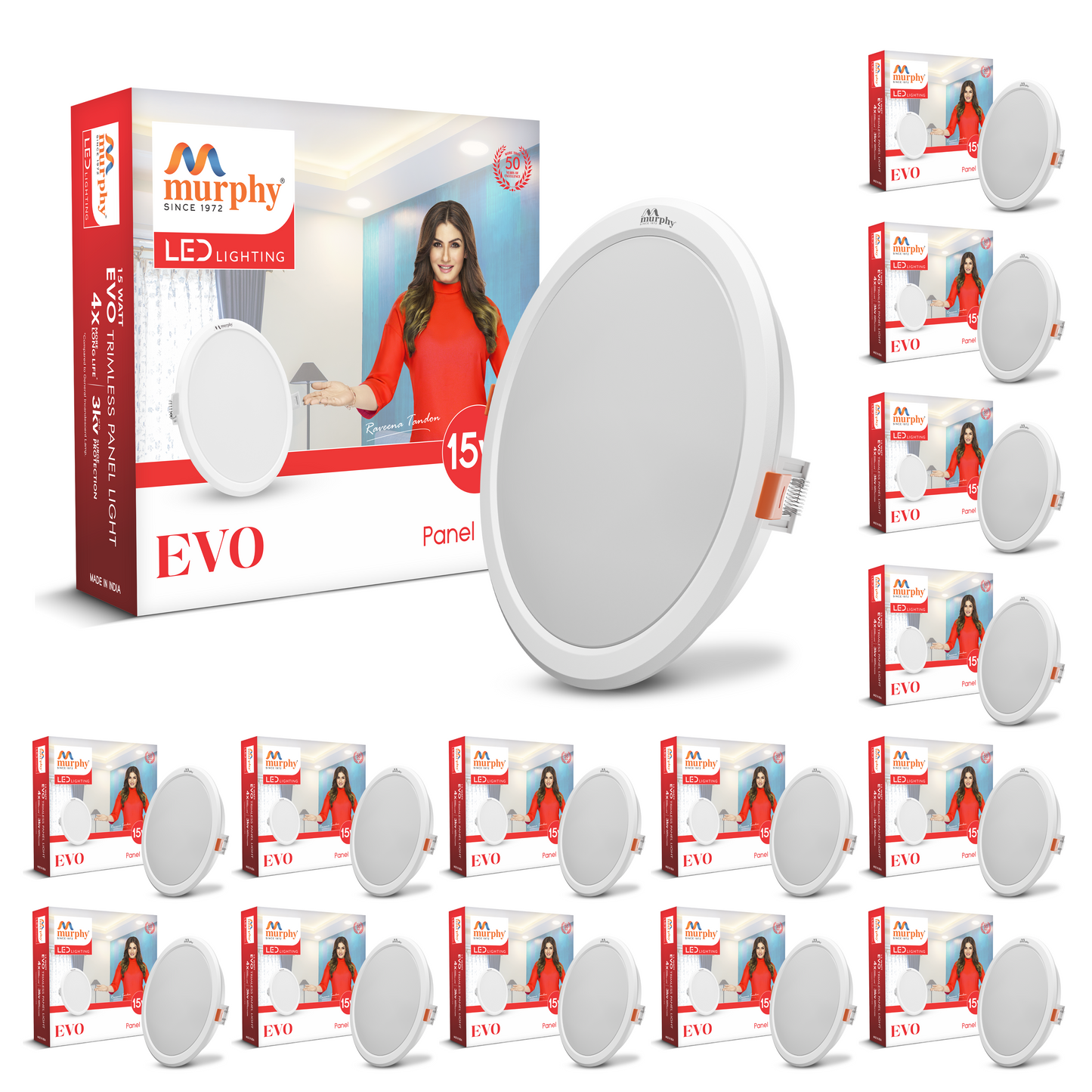 Murphy 15W Evo Round Recess Panel Light