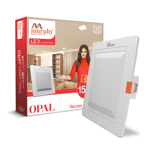 Murphy 15W OPAL Square Recess Panel Light
