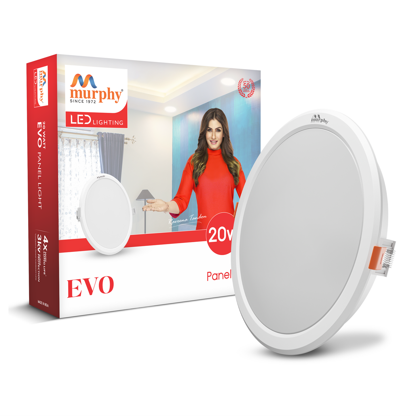 Murphy 20W Evo Round Recess Panel Light