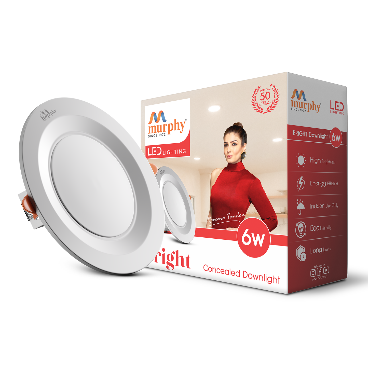 Murphy 6W Bright LED Concealed Box Down Light