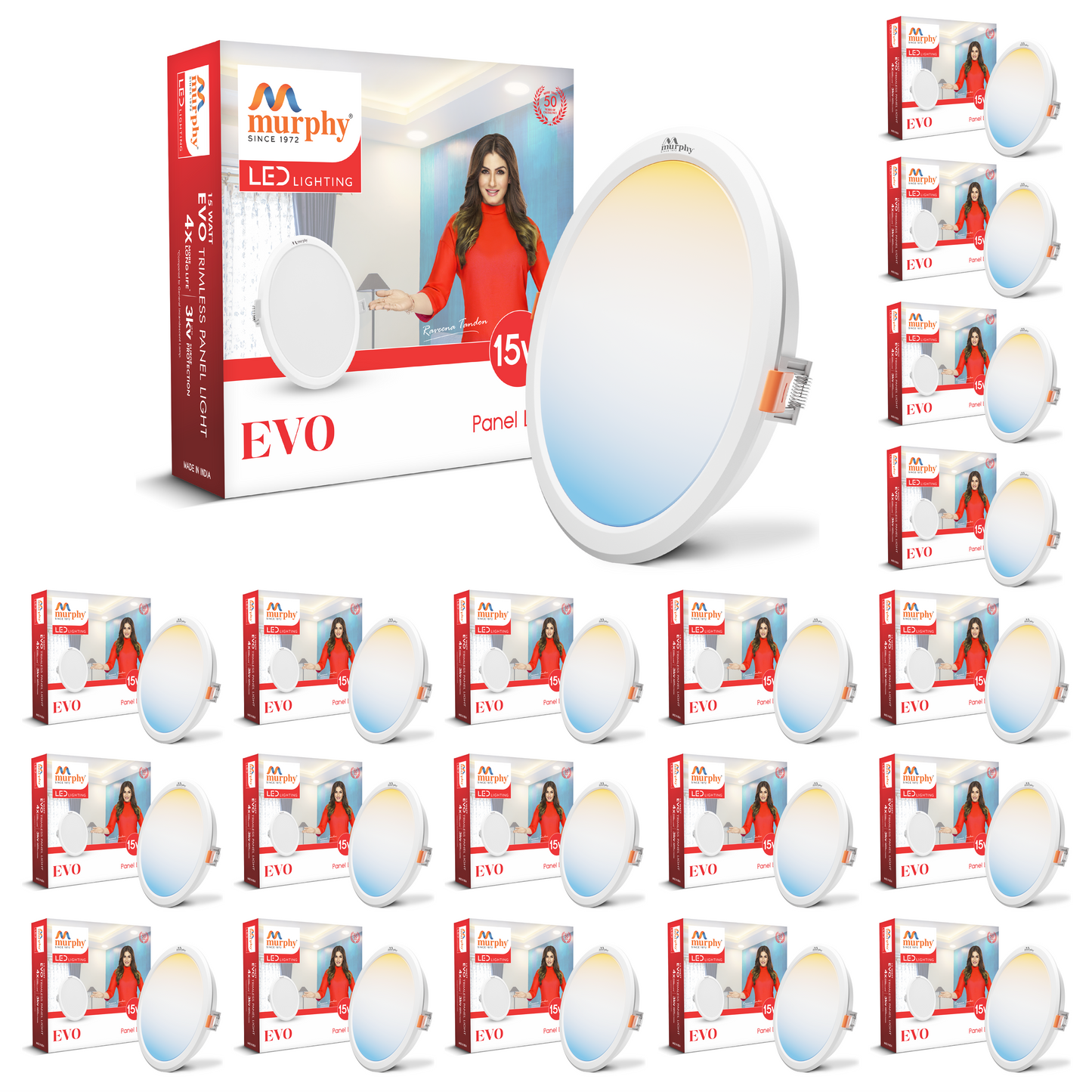 Murphy 15W Evo 3 Color Changing Round Recess Panel Light