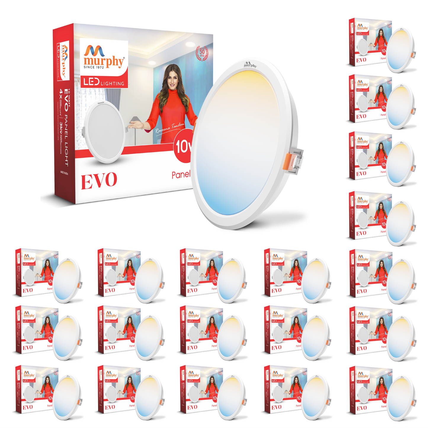 Murphy 10W Evo 3 Color Changing Round Recess Panel Light