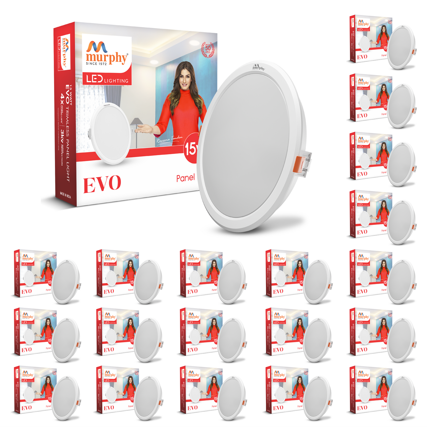 Murphy 15W Evo Round Recess Panel Light