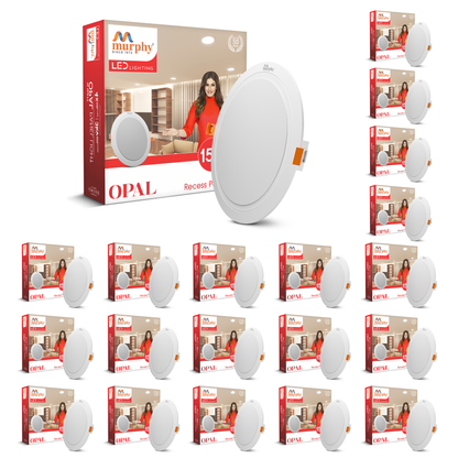 Murphy 15W OPAL Round Recess Panel Light