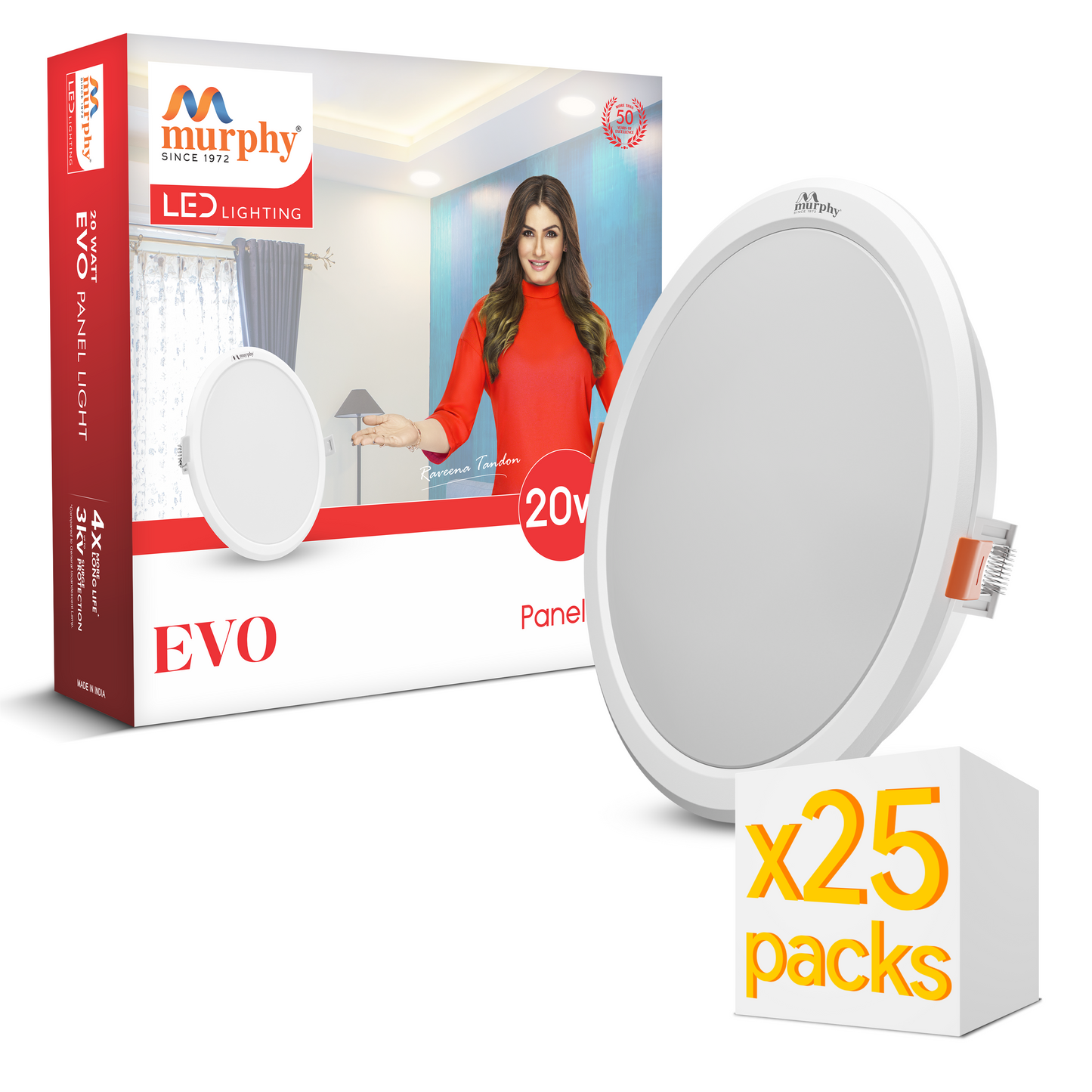 Murphy 20W Evo Round Recess Panel Light