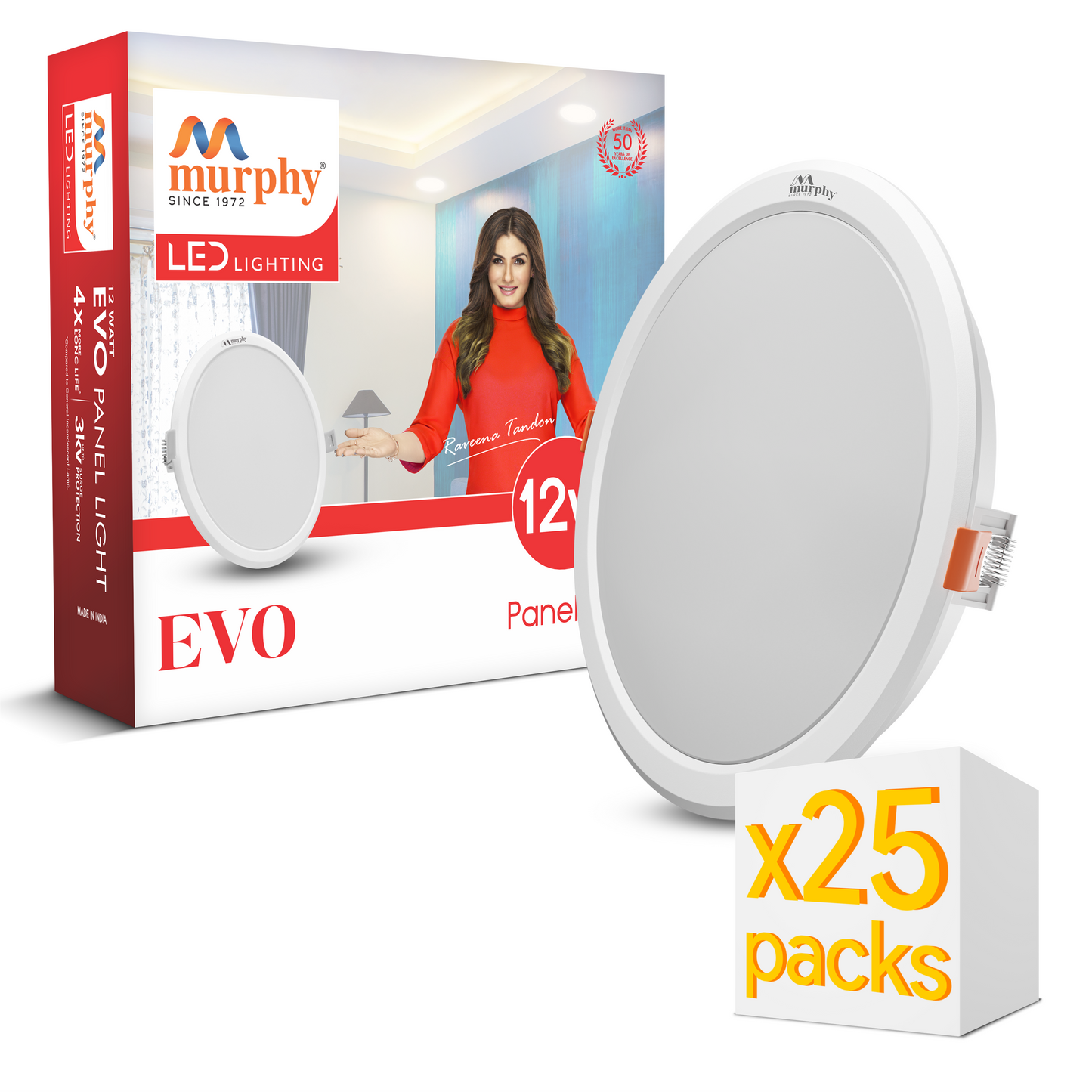 Murphy 12W Evo Round Recess Panel Light