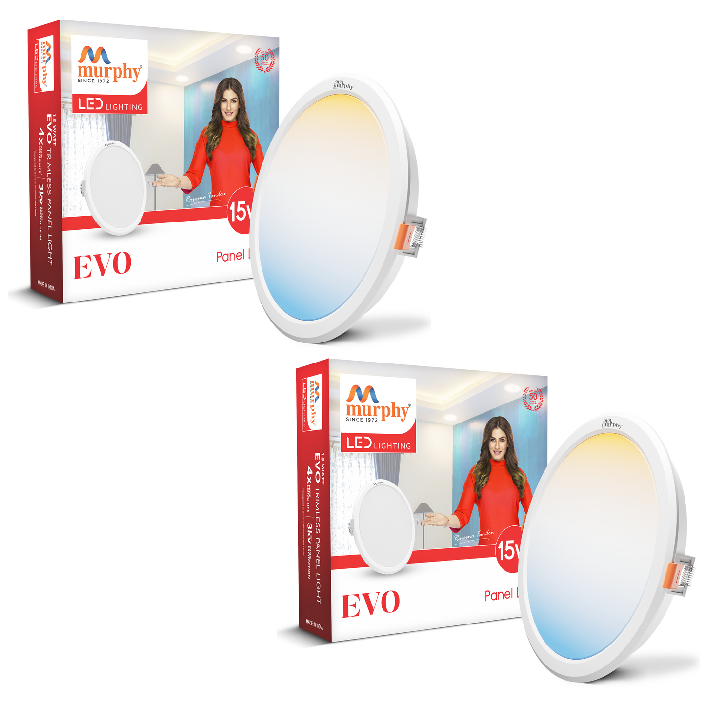 Murphy 15W Evo 3 Color Changing Round Recess Panel Light