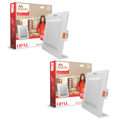 Murphy 15W OPAL Square Recess Panel Light