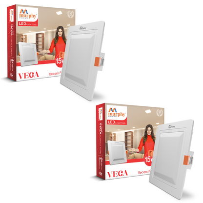 Murphy 15W Vega Square Recess Panel Light