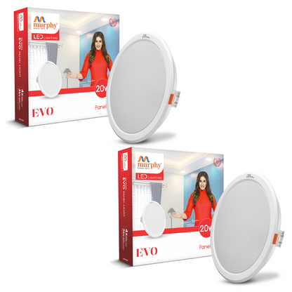 Murphy 20W Evo Round Recess Panel Light