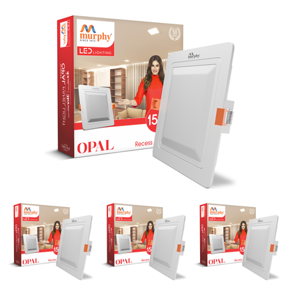 Murphy 15W OPAL Square Recess Panel Light