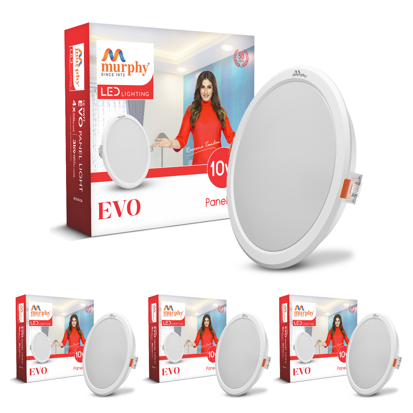 Murphy 10W Evo Round Recess Panel Light