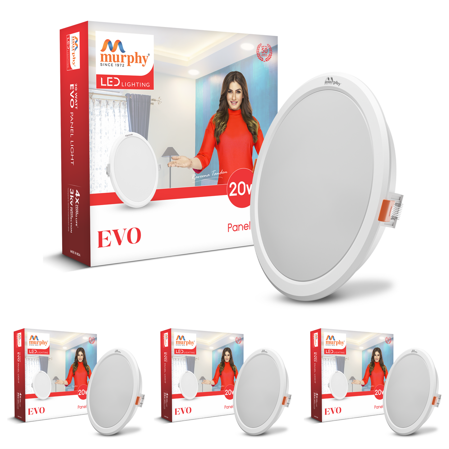 Murphy 20W Evo Round Recess Panel Light