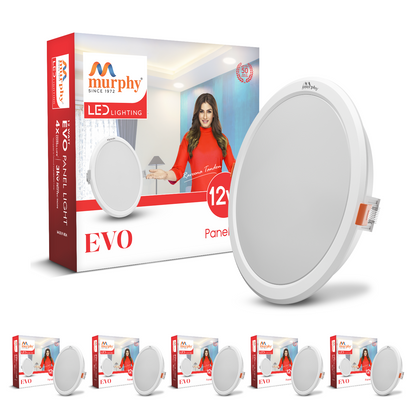 Murphy 12W Evo Round Recess Panel Light
