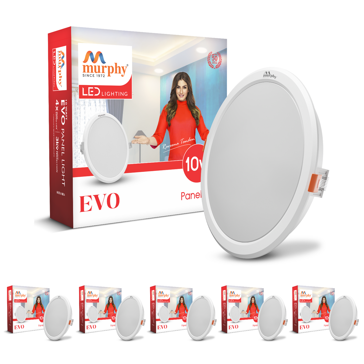 Murphy 10W Evo Round Recess Panel Light