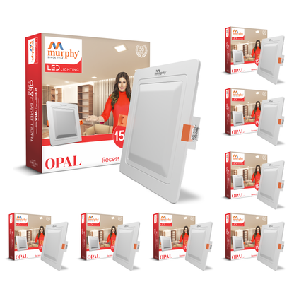 Murphy 15W OPAL Square Recess Panel Light