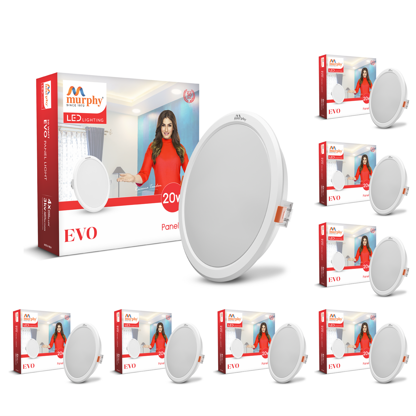 Murphy 20W Evo Round Recess Panel Light