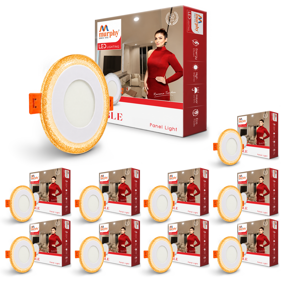 Murphy Bubble 3W+3W Round LED Panel Light | 2-in-1 Glow | Premium Ceiling Light (Clearance Sale)