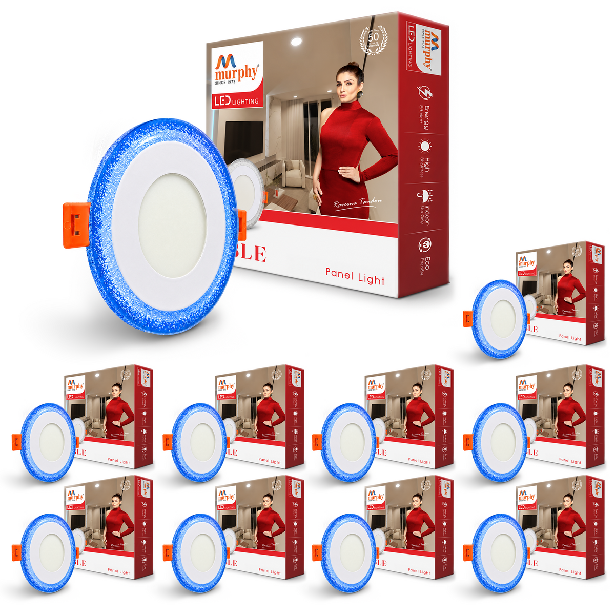 Murphy Bubble 3W+3W Round LED Panel Light | 2-in-1 Glow | Premium Ceiling Light (Clearance Sale)
