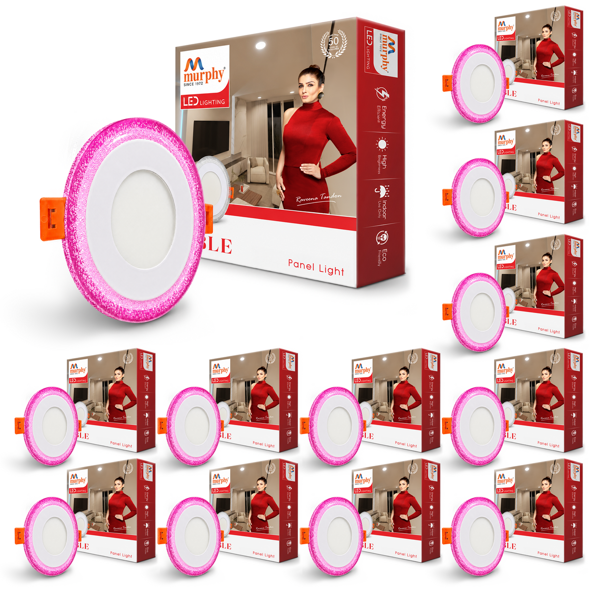 Murphy Bubble 3W+3W Round LED Panel Light | 2-in-1 Glow | Premium Ceiling Light (Clearance Sale)