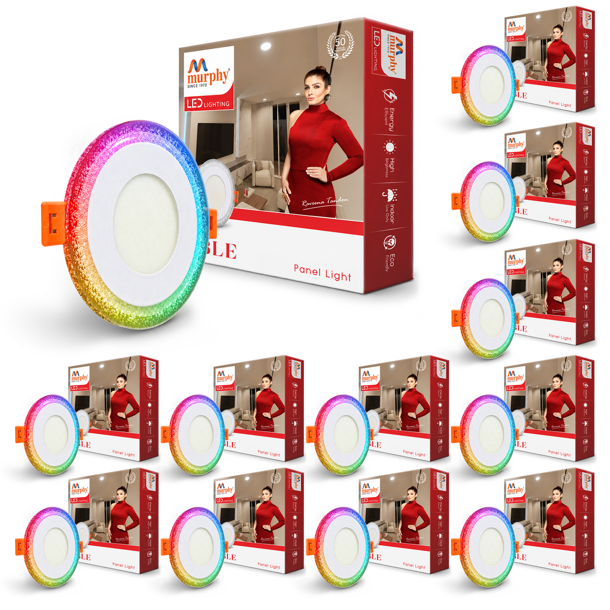 Murphy Bubble 3W+3W Round LED Panel Light | 2-in-1 Glow | Premium Ceiling Light (Clearance Sale)