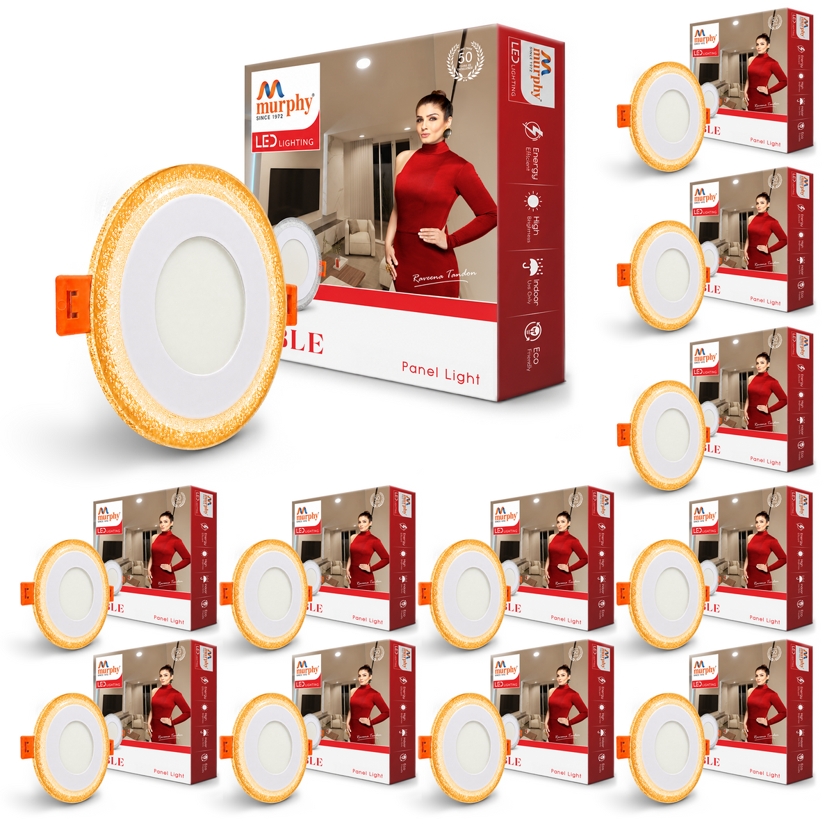 Murphy Bubble 3W+3W Round LED Panel Light | 2-in-1 Glow | Premium Ceiling Light (Clearance Sale)