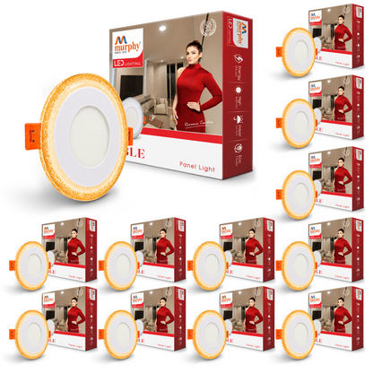 Murphy Bubble 3W+3W Round LED Panel Light | 2-in-1 Glow | Premium Ceiling Light (Clearance Sale)