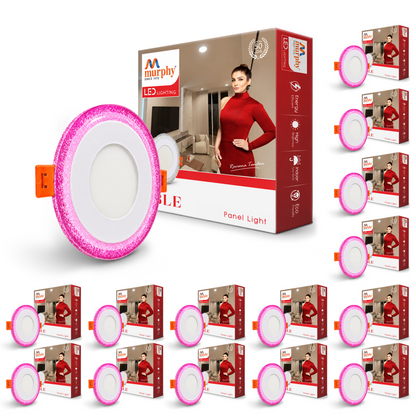 Murphy Bubble 3W+3W Round LED Panel Light | 2-in-1 Glow | Premium Ceiling Light (Clearance Sale)