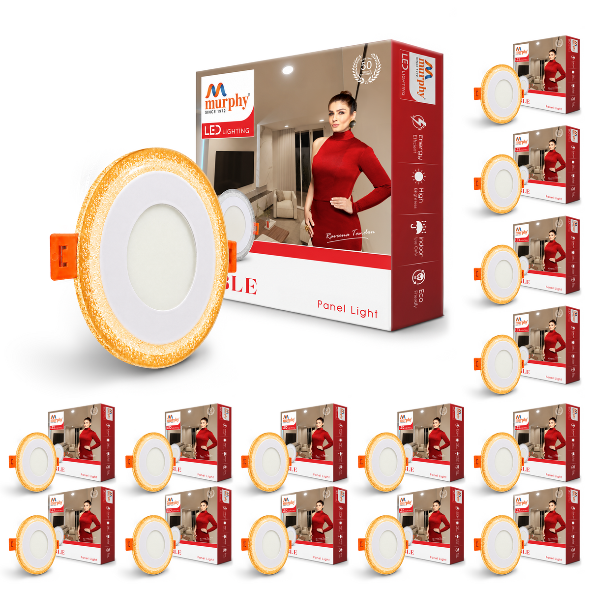 Murphy Bubble 3W+3W Round LED Panel Light | 2-in-1 Glow | Premium Ceiling Light (Clearance Sale)