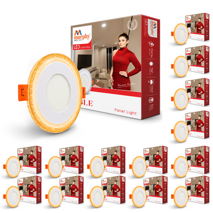 Murphy Bubble 3W+3W Round LED Panel Light | 2-in-1 Glow | Premium Ceiling Light (Clearance Sale)