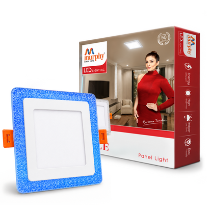 Murphy Bubble 3W+3W Square LED Panel Light | 2-in-1 Glow | Premium Ceiling Light (Clearance Sale)