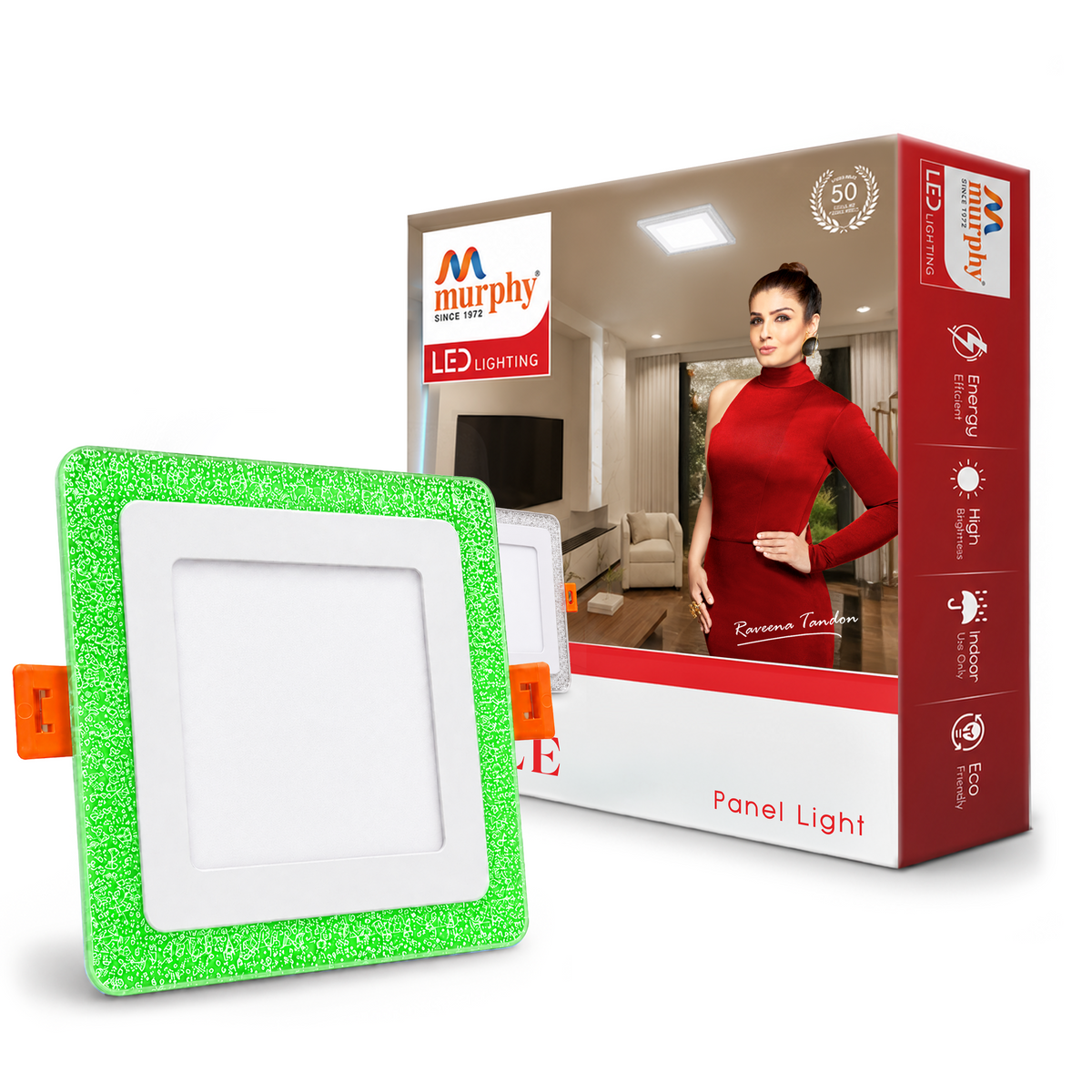 Murphy Bubble 3W+3W Square LED Panel Light | 2-in-1 Glow | Premium Ceiling Light (Clearance Sale)