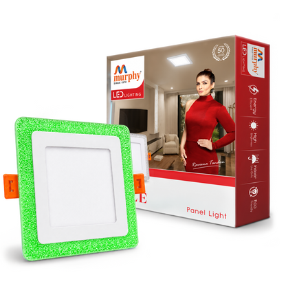 Murphy Bubble 3W+3W Square LED Panel Light | 2-in-1 Glow | Premium Ceiling Light (Clearance Sale)