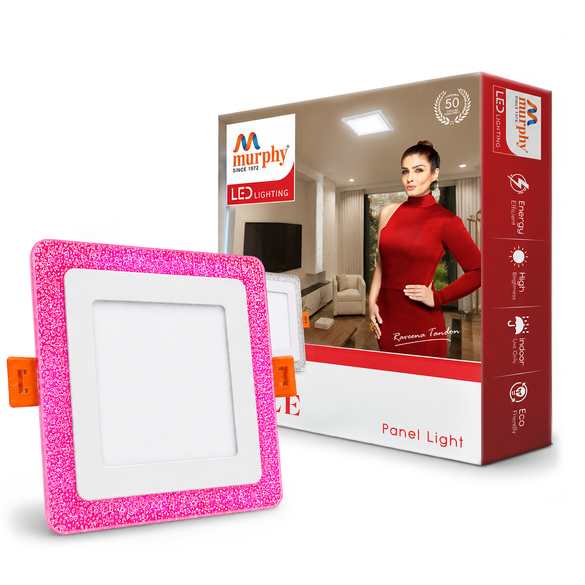 Murphy Bubble 3W+3W Square LED Panel Light | 2-in-1 Glow | Premium Ceiling Light (Clearance Sale)