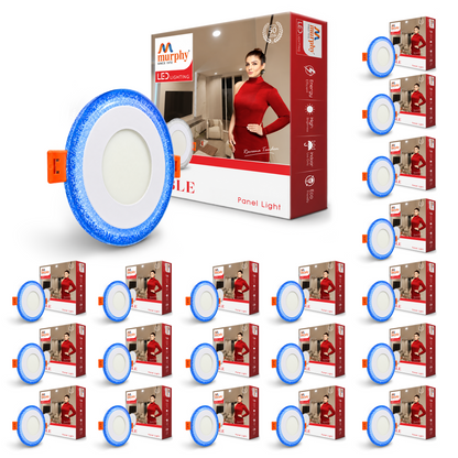 Murphy Bubble 3W+3W Round LED Panel Light | 2-in-1 Glow | Premium Ceiling Light (Clearance Sale)