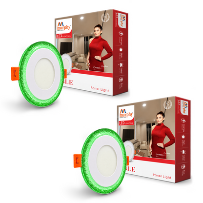 Murphy Bubble 3W+3W Round LED Panel Light | 2-in-1 Glow | Premium Ceiling Light (Clearance Sale)