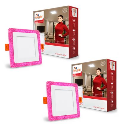 Murphy Bubble 3W+3W Square LED Panel Light | 2-in-1 Glow | Premium Ceiling Light (Clearance Sale)