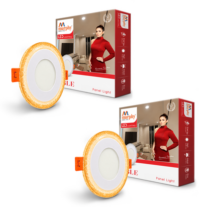 Murphy Bubble 3W+3W Round LED Panel Light | 2-in-1 Glow | Premium Ceiling Light (Clearance Sale)