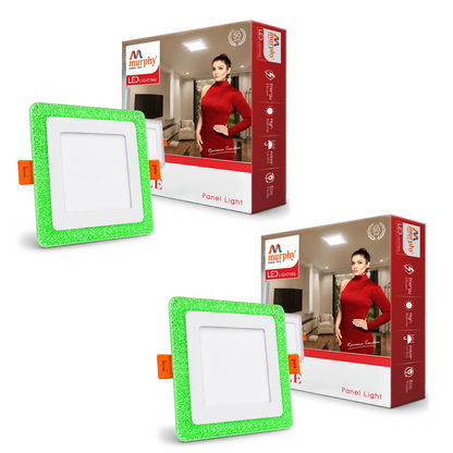 Murphy Bubble 3W+3W Square LED Panel Light | 2-in-1 Glow | Premium Ceiling Light (Clearance Sale)