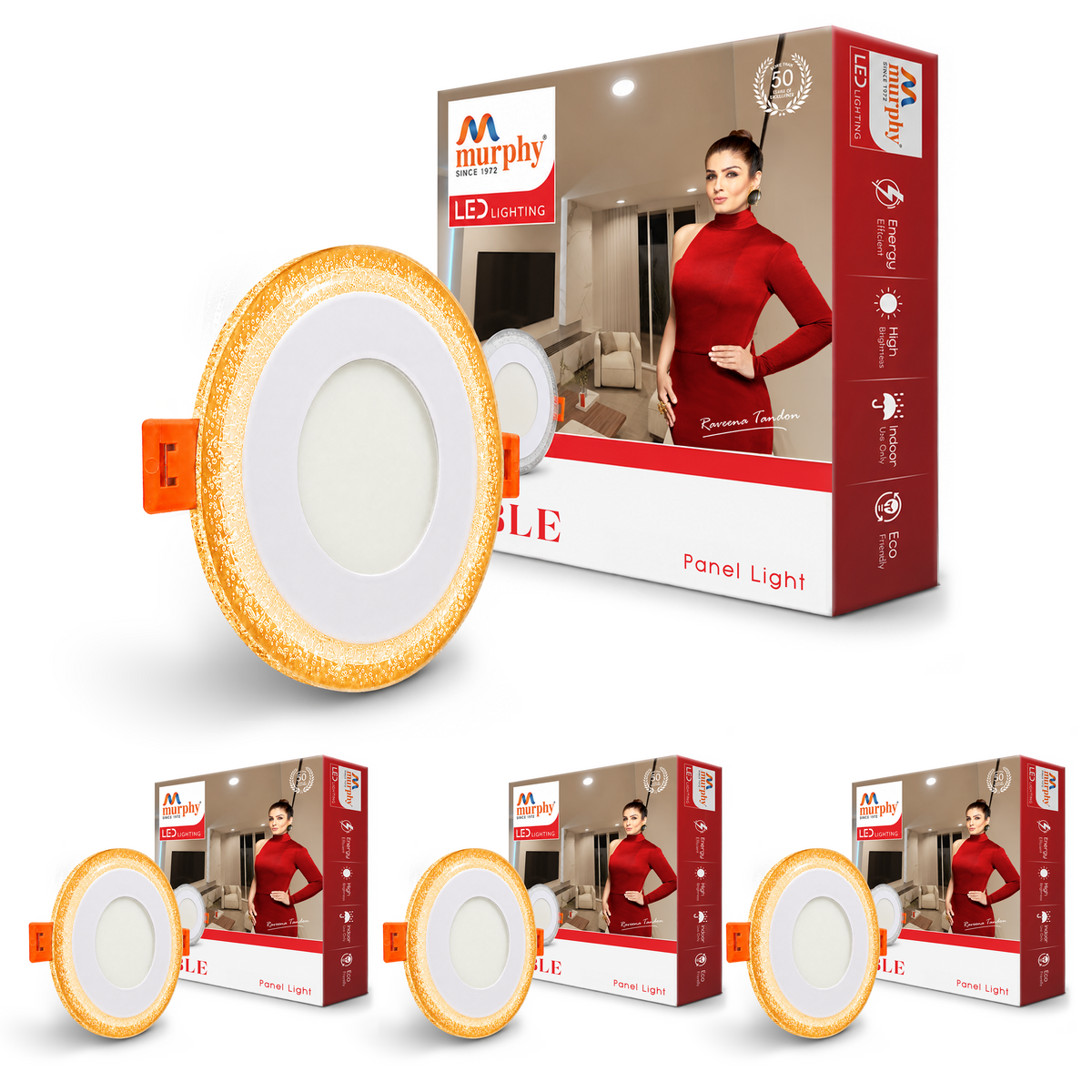 Murphy Bubble 3W+3W Round LED Panel Light | 2-in-1 Glow | Premium Ceiling Light (Clearance Sale)