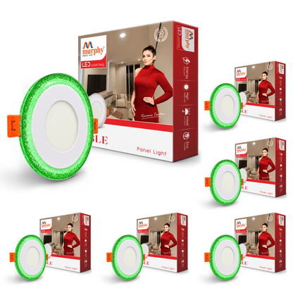 Murphy Bubble 3W+3W Round LED Panel Light | 2-in-1 Glow | Premium Ceiling Light (Clearance Sale)