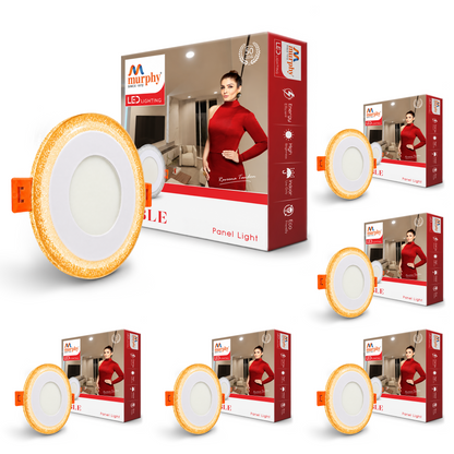Murphy Bubble 3W+3W Round LED Panel Light | 2-in-1 Glow | Premium Ceiling Light (Clearance Sale)