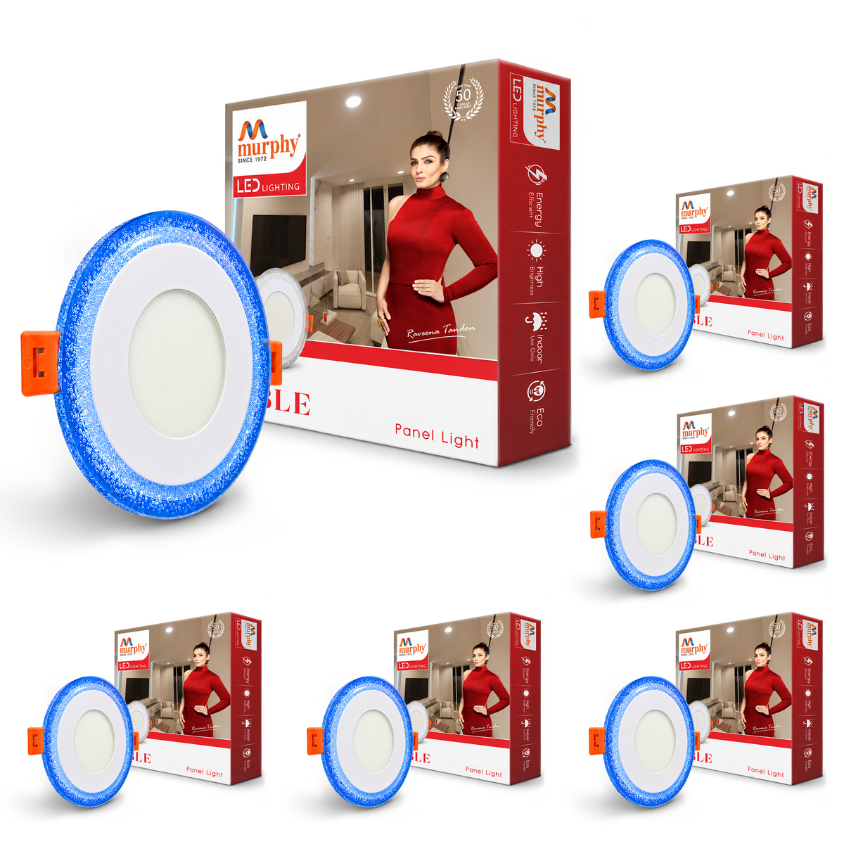 Murphy Bubble 3W+3W Round LED Panel Light | 2-in-1 Glow | Premium Ceiling Light (Clearance Sale)