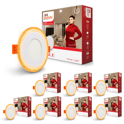 Murphy Bubble 3W+3W Round LED Panel Light | 2-in-1 Glow | Premium Ceiling Light (Clearance Sale)
