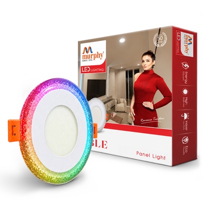 Murphy Bubble 3W+3W Round LED Panel Light | 2-in-1 Glow | Premium Ceiling Light (Clearance Sale)