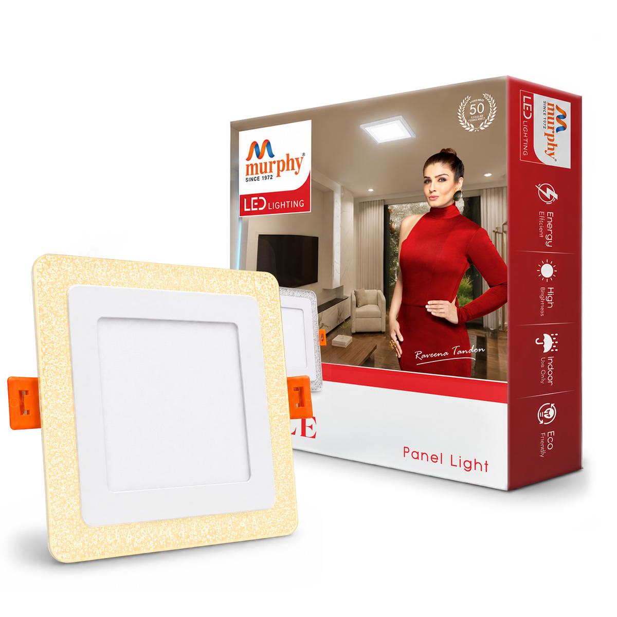 Murphy Bubble 3W+3W Square LED Panel Light | 2-in-1 Glow | Premium Ceiling Light (Clearance Sale)